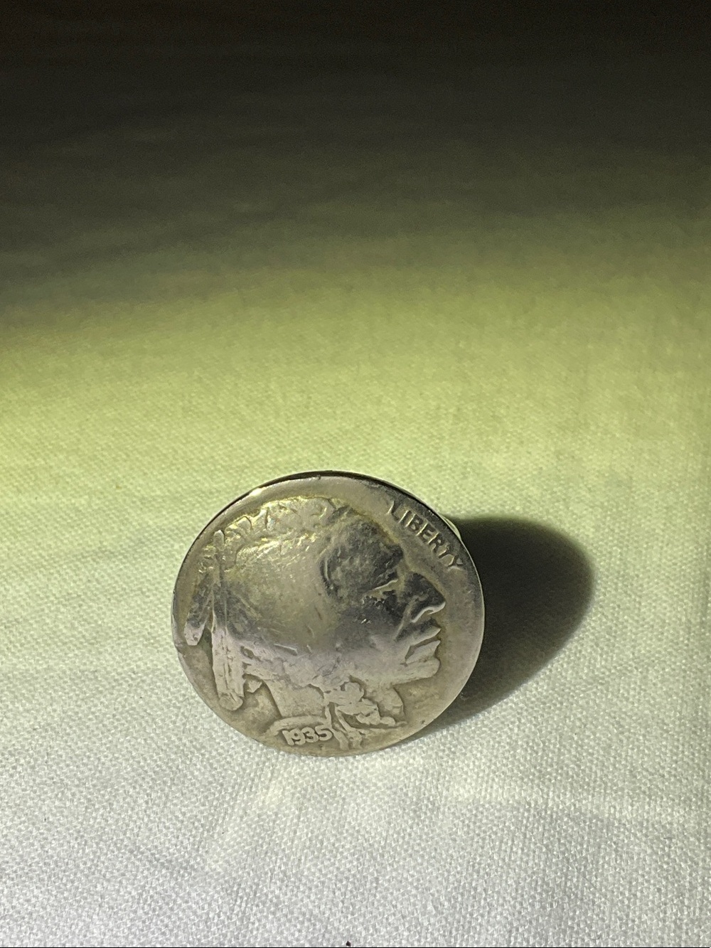 Vintage 1935 Silver Buffalo Head women’s Ring